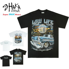 メンズ Tシャツ【クリックポスト発送】SHAKA WEAR BODY シャカウェアボディ使用LOW LIFE ローライフブラック ホワイト男女兼用 黒 青 半袖 TSHIRTS ロサンゼルスHIPHOP CRENSHOW カルチャー TATOO ローライダー