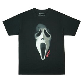 メンズ レディース Tシャツ【クリックポスト対応可】SCREAM GHOSTFACE TEEスクリーム ゴーストフェイス マスクデザイン 半袖Tシャツ黒 ブラック男女兼用 ジェンダーフリー Y2K キャラT ロゴTUS アメリカ 海外 アメキャラ ホラー映画