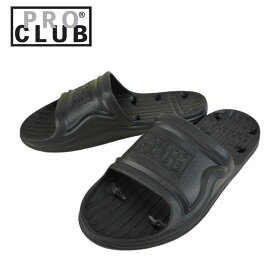プロクラブ PRO CLUBサンダル シャワーサンダルPRO CLUB SHOWER SLIPPERBLACK(ブラック)メンズ 軽量 シャワサン ロゴ 黒 ビーチ スリッパ