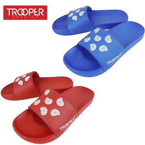 �g�D���[�p�[ TROOPER�����Y �T���_��TB-01 RUBBER SLIDE SANDAL���o�[�X���C�h�T���_��RED(���b�h) BLUE(�u���[)�j�����p �V�����[�T���_�� �X���C�h�x�i �� �� �`�J�[�m HIPHOP �o���_�i �y�C�Y���[ �g�D