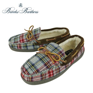 BROOKS BROTHERS�u���b�N�X�u���U�[�Y�����Y �V���[�YCHECK MOCCASIN�`�F�b�N�� ���J�V��GREY(�O���[)�D�F �� �u���E�� ���[���V���[�Y �X���b�|�� �h���C�r���O�V���[�Y