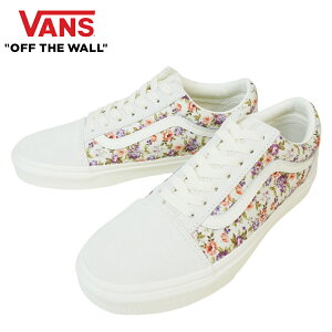 VANS Xj[J[VANS @Y oYyȂzOLD SKOOL I[hXN[Vintage Floral Marshmallow re[Wt[ }V}ԕ XG[hU[  ItzCg AC{[Y fB