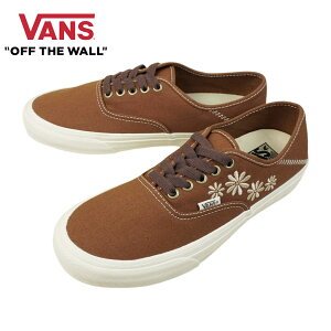 VANS Xj[J[VANS @Y oYyȂzAUTHENTIC VR3 I[ZeBbNPAINTED FLORAL BROWN/BROWNyCebh t[ uE/uE  hJY fB[X Xj[J[ C [J