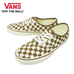 VANS Xj[J[VANS @Y oYyȂzAUTHENTIC I[ZeBbNCHECKERBOARD BROWN `FbJ[{[h uE  `FbN Y fB[X Xj[J[ C [Jbg XPV[