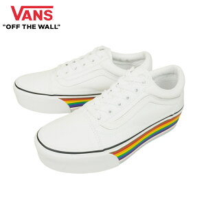 バンズ VANS ヴァンズ【箱無し】OLD SKOOL STAC オールドスクールPRIDE RAINBOW プライド レインボー厚底 ホワイトメンズ レディース スニーカー 靴 スケボーローカット ストリート Y2K