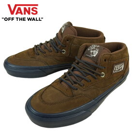 バンズ VANS ヴァンズ【箱無し】SKATE HALF CAB スケート ハーフ キャブNICK MICHEL BROWN/NAVY　ニック マイケル ブラウン/ネイビーメンズ レディース スニーカー 靴 スケボー ミッドカットコラボモデル スケーター スケシュー 茶色 紺 レザー