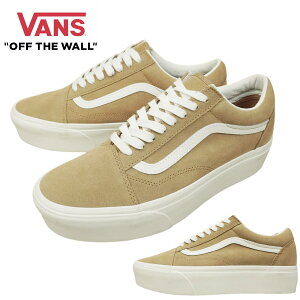 VANS Xj[J[VANS @Y oYyȂzOLD SKOOL STACKED I[hXN[ X^bNtH[(SOFT SUEDE)BURRO/TRUE WHITE (\tgXG[h)u[/gD[zCgx[W uE L 
