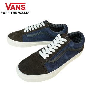 VANS Xj[J[VANS @Y oYyȂzOLD SKOOL I[hXN[PIG SUEDE PLAID BROWN/NAVY sbOXG[h vCh uE/lCr[oCJ[ XG[hU[  F XEF[hY