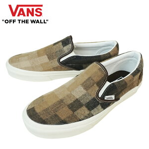 VANS Xj[J[VANS @Y oYyȂzCLASSIC SLIP ON Xb| XbvISWEATER CHECK BROWN Z[^[ `FbN uEE[ `FbJ[{[h Vh[`FbN FY fB