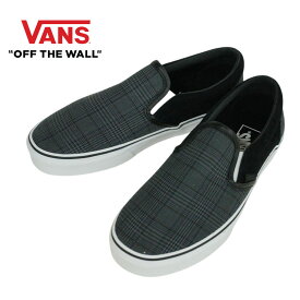 バンズ VANS ヴァンズメンズ レディース スニーカーCLASSIC SLIP-ONクラシック スリップ オン (SUITING)BLK/TRUE WHITE (ブラック/トゥルーホワイト)黒 白 柄 ローカット 靴