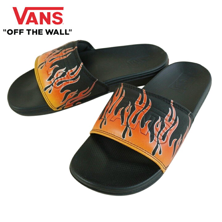 楽天市場 バンズ Vans ヴァンズ 箱無し メンズ サンダルla Costa Slide Onラ コスタ スライド オン Reflective Red Flame Black リフレクティブ レッドフレイム ブラックスリップ サンダル 炎 シャワーサンダル 赤 黒 ビーチ ストリート The Material World