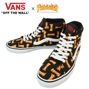 oY VANS @YyzSKATE SK8-HI XP[g XP[^[nCTHRASHER BLACK/MULTIXbV[ ubN/}`Y fB[X Xj[J[ C XP{[ sk8Xg[g nCJbg  R
