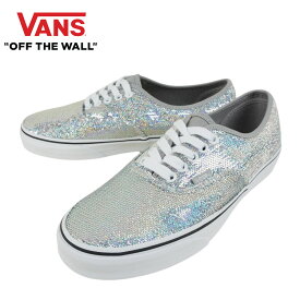 バンズ VANS ヴァンズ【箱なし】メンズ スニーカーAUTHENTICオーセンティック(MICRO SEQUINS)SILVER/TRUE WHITE(マイクロシークインズ)シルバー/トゥルーホワイトローカット 靴 スパンコール ラメ 銀