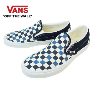 VANS �X�j�[�J�[VANS ���@���Y �o���YCLASSIC SLIP ON �X���b�|�� �X���b�v�I��TRI-TONE CHECK NAVY �g���C�g�[���`�F�b�N �l�C�r�[�� �� �� �`�F�b�J�[�{�[�h �`�F�b�N�����Y ���f�B�[�X �X�j�[�J�[ �C 