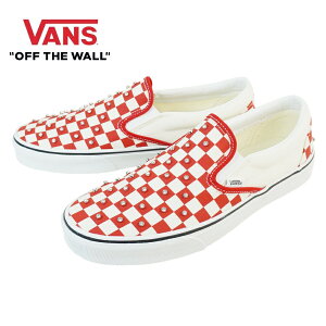 VANS �X�j�[�J�[VANS ���@���Y �o���YCLASSIC SLIP ON �X���b�|�� �X���b�v�I��CHECKERBOARD RHINESTONE RED�`�F�b�J�[�{�[�h ���C���X�g�[�� ���b�h�� �� �X�g�[�� �X�^�b�Y �J�X�^���������Y ���f�B�[�X 