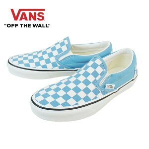 VANS �X�j�[�J�[VANS ���@���Y �o���YCLASSIC SLIP ON �X���b�|�� �X���b�v�I��COLOR THEORY CHECKERBOARDHERITAGE BLUE �w���e�[�W�u���[�� �� �`�F�b�J�[ �{�[�h�����Y ���f�B�[�X �X�j�[�J�[ �C �R��