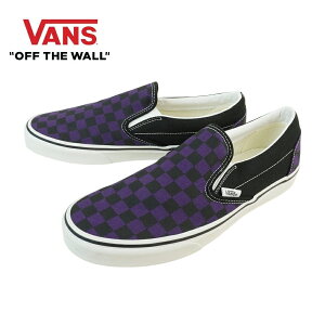 VANS �X�j�[�J�[VANS ���@���Y �o���YCLASSIC SLIP ON �X���b�|�� �X���b�v�I��POP CHECK GOTHIC GRAPE�|�b�v�`�F�b�N �S�V�b�N�O���[�v�� �� �u���b�N �`�F�b�J�[ �{�[�h�����Y ���f�B�[�X �X�j�[�J�[ �C