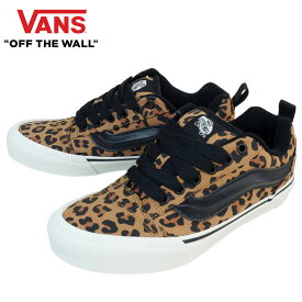 VANS スニーカーVANS ヴァンズ バンズKNU SKOOL ニュースクールLEOPARD/BLACK レオパード/ブラック黒 白 アニマル柄 ヒョウ柄 スケシューメンズ レディース スニーカー 靴 SK8 スケボー スケシュー