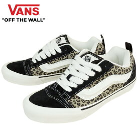 VANS スニーカーVANS ヴァンズ バンズKNU SKOOL ニュースクールBLACK LEOPARD ブラック レオパード黒 白 アニマル柄 ヒョウ柄 スケシューメンズ レディース スニーカー 靴 SK8 スケボー スケシュー