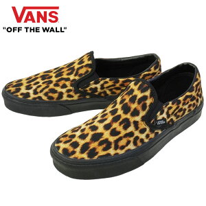 VANS �X�j�[�J�[VANS ���@���Y �o���YCLASSIC SLIP ON �X���b�|�� �X���b�v�I��LEOPARD/BLACK ���I�p�[�h �u���b�N�q���E�� �A�j�}���� PUNK ROCK�p���N ���b�N �O�����W ���F �������Y ���f�B�[�X �X�j�[