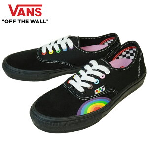VANS Xj[J[VANS @Y oYSKATE AUTHENTIC XP[g I[ZeBbNPRIDE BLACK/MULTI vCh ubN }` C{[ LGBTQ+ FY fB[X Xj[J[ C [Jbg XP