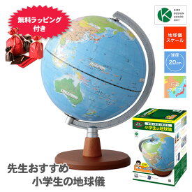 【ラッピング 送料無料】先生おすすめ小学生の地球儀 OYV11 地球儀 レイメイ藤井 20cm球 国名 地図 地形 地図帳 行政タイプ ラッピング 小学生 コンパクト 木製台座