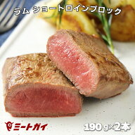 ラム肉 ショートロイン(ロース芯) ブロック 190g×2本 ステーキ ニュージーランド産 ステーキやロースト…