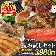 【送料無料】ステーキ肉 お試しセット 牛肉 BBQ 肉セット5種 初回限定 送料無料 ミートガイ人気商品詰め…