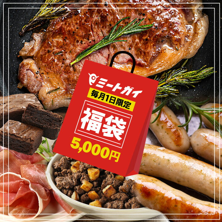 楽天市場】毎月1日限定！ 数量限定！（送料無料）ミートガイ 福袋 5千 