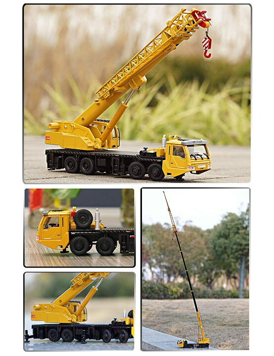 楽天市場】車模型 クレーン車 建設重機 建設車 1/55スケール 合金製 