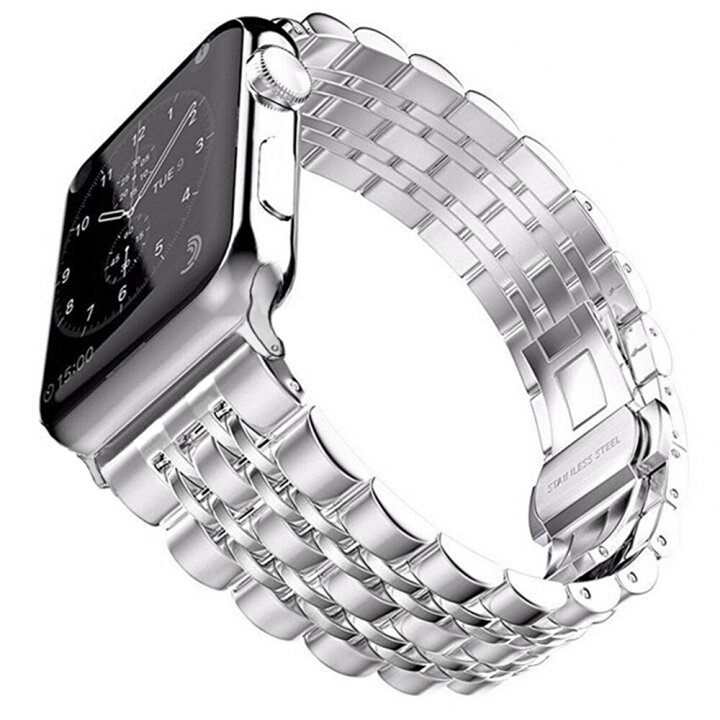 メール便送料無料 アップルウォッチ ステンレスバンド ビジネス風 サイズ調整工具不要 Applewatch 38mm 40mm 42mm 44mm Series1 2 3 4 5 時計ベルト 最旬ダウン