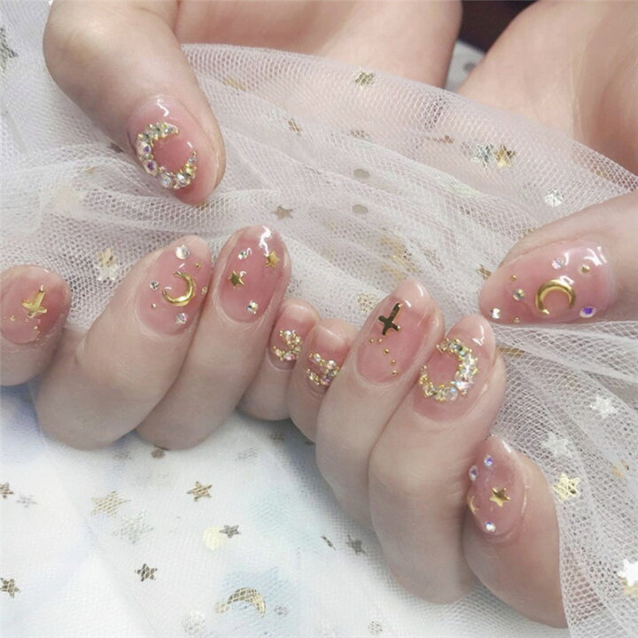 楽天市場 送料無料 デザインネイルチップ つけ爪 お得な24枚set セット ネイルアート デコネイル 成人式 結婚式 披露宴 ネイルチップ ネイルパーツ J 0412 584 安カワアクセサリーmuse本店