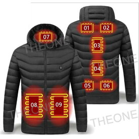 電熱ジャケット ヒーターコード 中綿 ジャケット ヒータージャケット メンズ 極暖 速暖 登山 男女兼用 洗える アウトドアウエア バッテリー給電 防寒ベスト 通勤