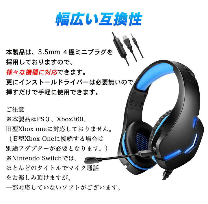 楽天市場 ゲーミングヘッドセット ゲーム用 Pc パソコン スカイプ ヘッドホン ゲーミング マイク付き Switch Ps4 対応 ボイスチャット 高音質 重低音 プレゼント 送料無料 The One