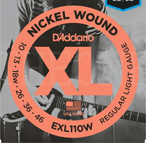 D'Addario EXL110W XL NICKEL Regular Light / Wound 3rd �G���L�M�^�[�� �_�_���I