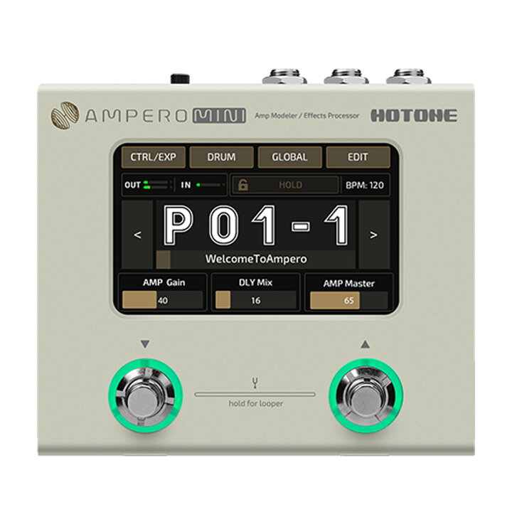 楽天市場】HOTONE AMPERO MINI アンプモデラー ＆ マルチエフェクター  