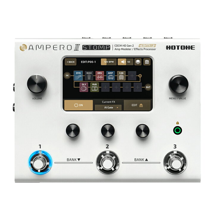 楽天市場】HOTONE Ampero 2 Stomp アンプモデラー ＆ マルチ 