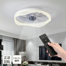 シーリングファンライト サーキュレーターライト ledシーリングファン 逆回転機能 北欧 50cm リモコン操作 シーリングライト リビング dcモーター 小型 空気循環 10畳 12畳 おしゃれ シーリングサーキュレーター 和室 照明器具 天井直付灯