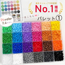 ＼10％OFFクーポン！／24色 アイロンビーズ 2.6mm 初心者 入門キット アイロンビーズ 補充魔法ビーズ 加熱で接着 知育玩具 誕生日プレゼント ミニビーズ ナノビーズ 大容量 DIY ビーズセット ハンドメイド ドット絵 ビーズアート 知育クラフト