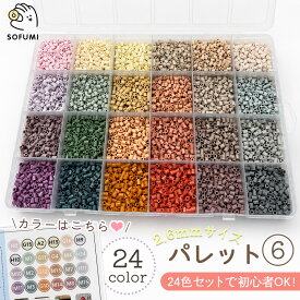 ＼3,000円以上1,000円OFF！／24色 アイロンビーズ 2.6mm 初心者 入門キット アイロンビーズ 補充魔法ビーズ 加熱で接着 知育玩具 誕生日プレゼント ミニビーズ ナノビーズ 大容量 DIY ビーズセット ハンドメイド ドット絵 ビーズアート 知育クラフト