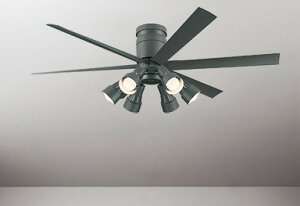 シーリングファン 〜8畳用 DCモーター 静か 省エネ 簡易結線型 電球色・昼白色切替 電球交換可 調光可 リモコン付属