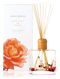 【正規取扱店】ROSY RINGS ボタニカルリードディフューザー アプリコット&ローズ (ロージーリングス BOTANICAL REED DIFFUSERS)