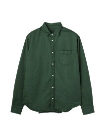 【正規取扱店】Frank&Eileen LUKE メンズシャツ ITALIAN COLOR DENIM GREEN(フランクアンドアイリーン)