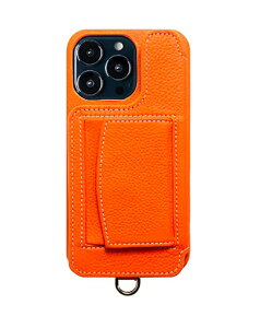 yK戵XzDEMIU POCHE iPhone14Pro ORANGE gуP[X (f~E)