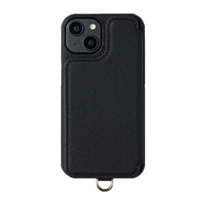 yK戵XzDEMIU POCHE FLAT iPhone14 BLACK gуP[Xif~Ej