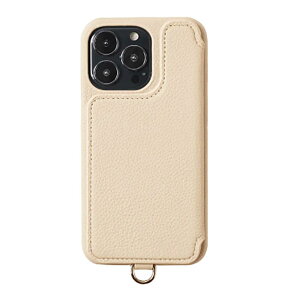 yK戵XzDEMIU POCHE FLAT iPhone14Pro BEIGE gуP[X (f~E)