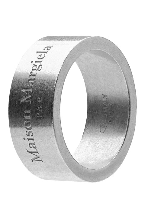 楽天市場】【正規取扱店】Maison Margiela ロゴリング 8mm SILVER 