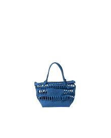 【正規取扱店】beautiful people konbu knit shopping busket bag S blue (ビューティフルピープル)