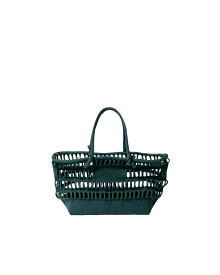 【正規取扱店】beautiful people konbu knit shopping busket bag dark green (ビューティフルピープル)