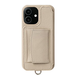 yK戵XzDEMIU POCHE iPhone16 BEIGE gуP[X(f~E)